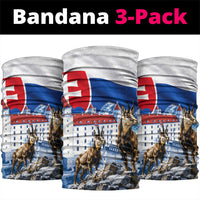Slovakia Where Eagles Fly Neck Gaiter Bratislava Castle Chamois Eagle Patriotism