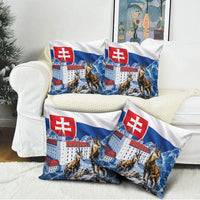 Slovakia Where Eagles Fly Pillow Cover Bratislava Castle Chamois Eagle Patriotism