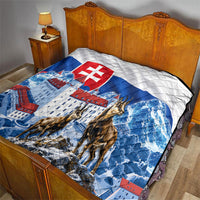 Slovakia Where Eagles Fly Quilt Bratislava Castle Chamois Eagle Patriotism