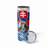 Slovakia Where Eagles Fly Skinny Tumbler Bratislava Castle Chamois Eagle Patriotism