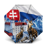 Slovakia Where Eagles Fly Umbrella Bratislava Castle Chamois Eagle Patriotism