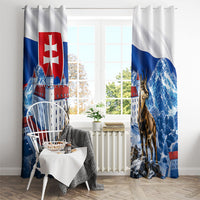 Slovakia Where Eagles Fly Window Curtain Bratislava Castle Chamois Eagle Patriotism