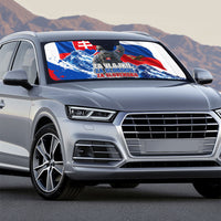 Slovakia Military Freedom Auto Sun Shade Fighter Jets Soldier Eagle Mountain