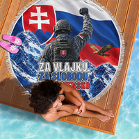 Slovakia Military Freedom Beach Blanket Fighter Jets Soldier Eagle Mountain