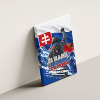 Slovakia Military Freedom Canvas Wall Art Fighter Jets Soldier Eagle Mountain