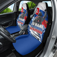 Slovakia Military Freedom Car Seat Cover Fighter Jets Soldier Eagle Mountain