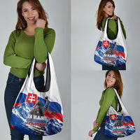 Slovakia Military Freedom Grocery Bag Fighter Jets Soldier Eagle Mountain