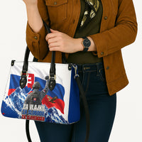Slovakia Military Freedom Leather Bag Fighter Jets Soldier Eagle Mountain