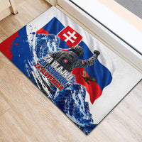 Slovakia Military Freedom Rubber Doormat Fighter Jets Soldier Eagle Mountain