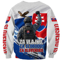Slovakia Military Freedom Sweatshirt Fighter Jets Soldier Eagle Mountain
