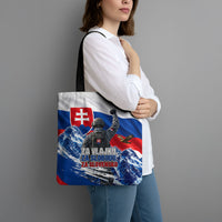 Slovakia Military Freedom Tote Bag Fighter Jets Soldier Eagle Mountain