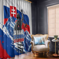 Slovakia Military Freedom Window Curtain Fighter Jets Soldier Eagle Mountain