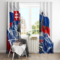 Slovakia Military Freedom Window Curtain Fighter Jets Soldier Eagle Mountain