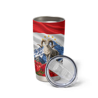 Tajikistan National Pride Tumbler Cup Ismoil Somoni Monument Marco Polo Sheep Flag
