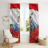 Tajikistan National Pride Window Curtain Ismoil Somoni Monument Marco Polo Sheep Flag