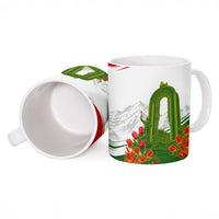 Tajikistan Independence Day Ceramic Mug Ismoil Somoni Monument Flag Map Red Tulips