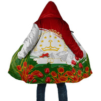 Tajikistan Independence Day Cloak Ismoil Somoni Monument Flag Map Red Tulips
