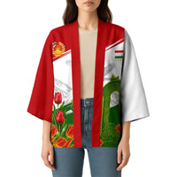 Tajikistan Independence Day Kimono Ismoil Somoni Monument Flag Map Red Tulips