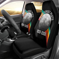 Never Forget Pluto 1930-2006 Car Seat Cover Vintage Retro Rainbow Planet Outer Space Astronomy Graphic Art