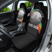 Never Forget Pluto 1930-2006 Car Seat Cover Vintage Retro Rainbow Planet Outer Space Astronomy Graphic Art