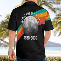 Never Forget Pluto 1930-2006 Hawaiian Shirt Vintage Retro Rainbow Planet Outer Space Astronomy Graphic Art