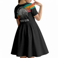 Never Forget Pluto 1930-2006 Kid Short Sleeve Dress Vintage Retro Rainbow Planet Outer Space Astronomy Graphic Art