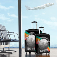 Never Forget Pluto 1930-2006 Luggage Cover Vintage Retro Rainbow Planet Outer Space Astronomy Graphic Art