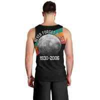 Never Forget Pluto 1930-2006 Men Tank Top Vintage Retro Rainbow Planet Outer Space Astronomy Graphic Art
