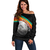 Never Forget Pluto 1930-2006 Off Shoulder Sweater Vintage Retro Rainbow Planet Outer Space Astronomy Graphic Art