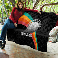 Never Forget Pluto 1930-2006 Quilt Vintage Retro Rainbow Planet Outer Space Astronomy Graphic Art