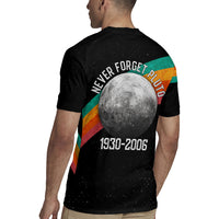 Never Forget Pluto 1930-2006 Rugby Jersey Vintage Retro Rainbow Planet Outer Space Astronomy Graphic Art