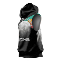 Never Forget Pluto 1930-2006 Sleeveless Hoodie Vintage Retro Rainbow Planet Outer Space Astronomy Graphic Art