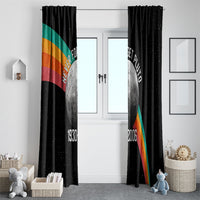 Never Forget Pluto 1930-2006 Window Curtain Vintage Retro Rainbow Planet Outer Space Astronomy Graphic Art