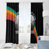 Never Forget Pluto 1930-2006 Window Curtain Vintage Retro Rainbow Planet Outer Space Astronomy Graphic Art