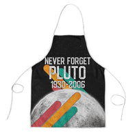 Never Forget Pluto Apron Retro Space Astronomy Science