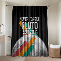 Never Forget Pluto Bathroom Set Retro Space Astronomy Science