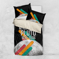 Never Forget Pluto Bedding Set Retro Space Astronomy Science
