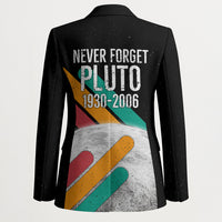 Never Forget Pluto Blazer Retro Space Astronomy Science