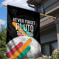 Never Forget Pluto Garden Flag Retro Space Astronomy Science