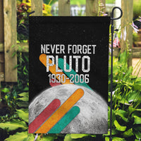 Never Forget Pluto Garden Flag Retro Space Astronomy Science