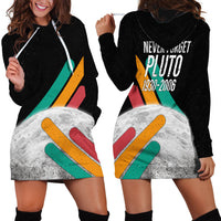 Never Forget Pluto Hoodie Dress Retro Space Astronomy Science