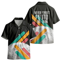 Never Forget Pluto Kid Hawaiian Shirt Retro Space Astronomy Science