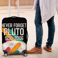 Never Forget Pluto Luggage Cover Retro Space Astronomy Science