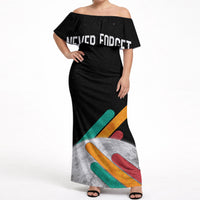 Never Forget Pluto Off Shoulder Maxi Dress Retro Space Astronomy Science