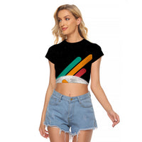 Never Forget Pluto Raglan Cropped T Shirt Retro Space Astronomy Science
