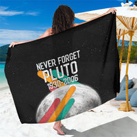 Never Forget Pluto Sarong Retro Space Astronomy Science