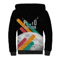 Never Forget Pluto Sherpa Hoodie Retro Space Astronomy Science