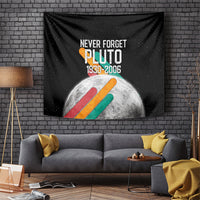 Never Forget Pluto Tapestry Retro Space Astronomy Science