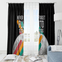 Never Forget Pluto Window Curtain Retro Space Astronomy Science