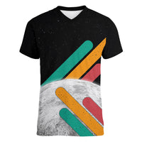 Never Forget Pluto Women V-Neck T-Shirt Retro Space Astronomy Science